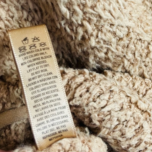 SKIMS Cozy Sweater Pullover Sweatshirt Camel S / M Sherpa Oversized Slouchy - Picture 11 of 13